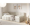 Postel TUNIS 200 x 120, nízký bok, Velutto 14, Pravá