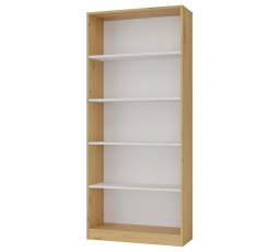 Knihovna Malvína 80 dub artisan/bílá