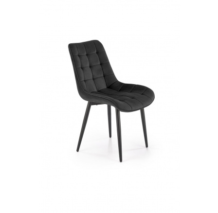 Jídelní židle K580, Černý Velvet/Černá