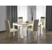 Jídelní stůl SEWERYN, dub sonoma/bílá
