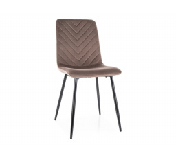 Jídelní židle DAREN VELVET, Cappuccino Bluvel 38/Černá