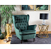Křeslo HARRY Velvet, zelený Bluvel 78/wenge