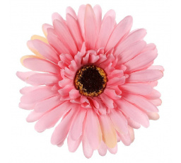 Gerbera - umělý květ, růžový, cena za balení (12 ks)