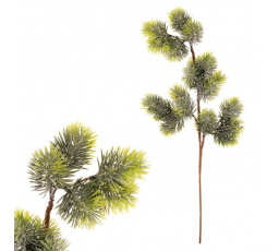 Jehličí - umělá větev, zelená, jemně ojíněná