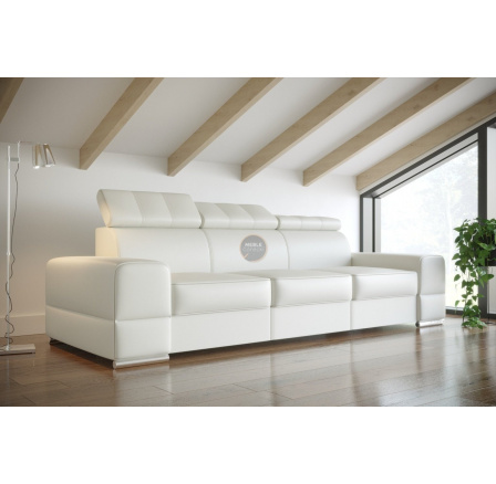 Sofa ROYAL III 295 cm - bílá eko kůže