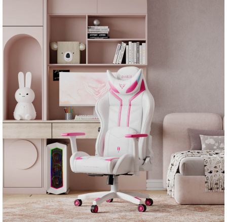 Herní křeslo X-Ray 2.0 Malá velikost, bílo-růžový