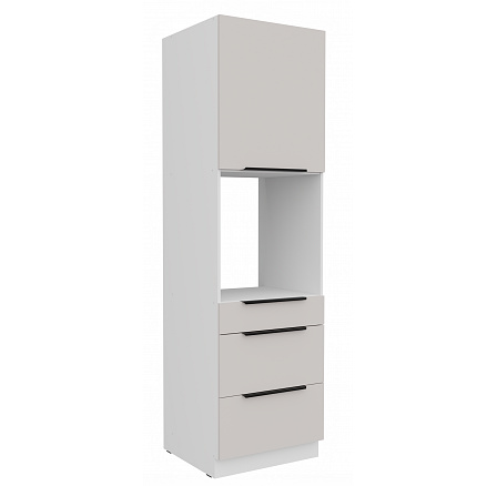 Kuchyňská skříň COMBO - 60 DPS-210 3S1F, Bílá/Kašmír Kuchyňská skříň COMBO - 60 DPS-210 3S1F, Bílá/Kašmír