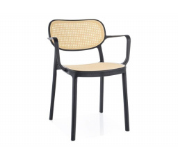 Jídelní židle BALI II, Béžová/Černá