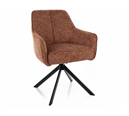 ŽIDLE NOTTI LEO ČERNÝ RÁM / CAMEL 35