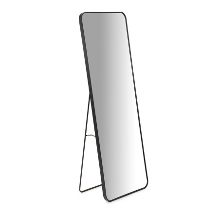 Zrcadlo ELORA stojící obdélníkové černé Š = 50 cm V = 140 cm 872025