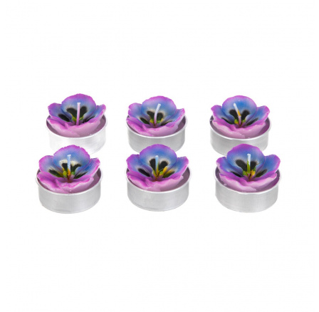 Sada svíček FLORAL AURA 6 ks. Fialky 126 G 882499