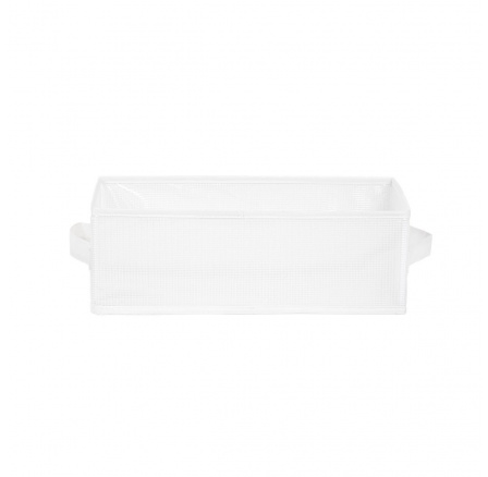 Organizér do skříně DELANEY bez přihrádek bílý 36x17x12 cm 889283