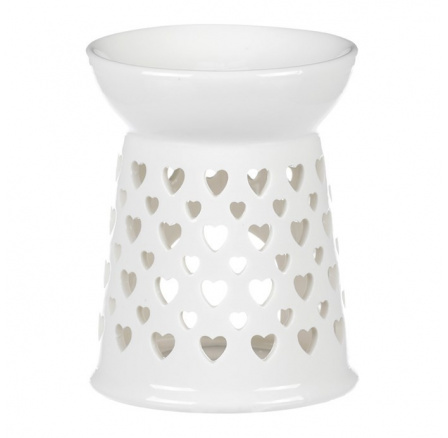 Aroma lampa, porcelánová. Bílá barva.