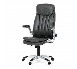 Kancelářské křeslo, houpací mechanismus, šedá ekokůže, KA-F1218 GREY