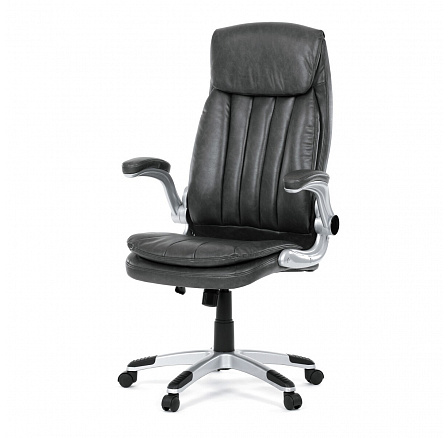 Kancelářské křeslo, houpací mechanismus, šedá ekokůže, KA-F1218 GREY Kancelářské křeslo, houpací mechanismus, šedá ekokůže, KA-F1218 GREY