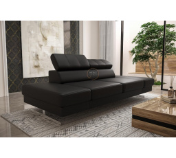Sofa EMPORIO II 250 cm - černá eko kůže
