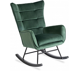 Houpací křeslo JACKSON Zelený Sametový
