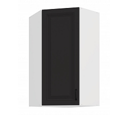Horní rohová skříňka STELLO - 60x60 GN-108 1F (45°), Bílá/Grafit