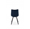 Jídelní židle K332 VELVET, Modrý Bluvel 86/Černá