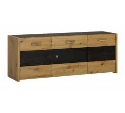 ASINARA (AVILES) - TV STOLEK 3 dvíka - dub artisan/šedočerná (AVLF03) (W) (K150)
