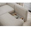Ripeli Corner Sofa Bed with Storage, Beige Velvet, Left-Hand Facing Modullo 18 180x128 Left 1