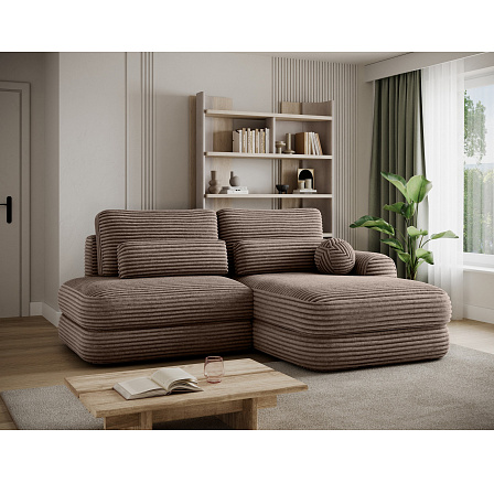 Ripeli Corner Sofa Bed with Storage, Light Brown Velvet, Right-Hand Facing Modullo 20 180x128 Right 1 Ripeli Corner Sofa Bed with Storage, Light Brown Velvet, Right-Hand Facing Modullo 20 180x128 Right 1