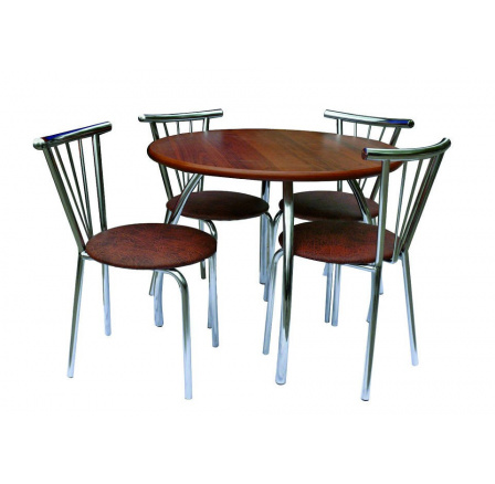 Kulatý stůl Twister na nohách Twister (bez židlí)