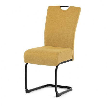Jídelní židle, žlutá, látka, DCL-E2008 YEL2