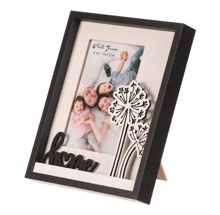 Fotorámeček - pro rozměr 10 x 15 cm, MDF, domov