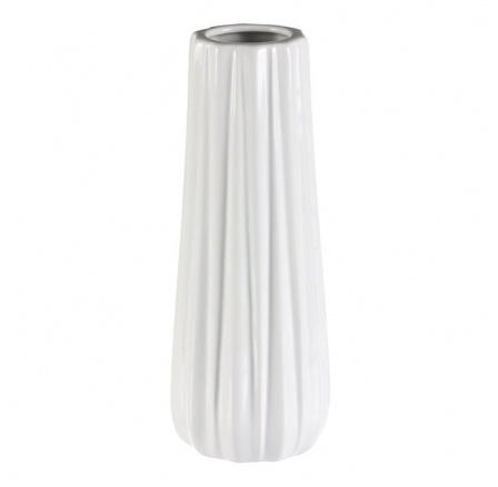 Váza keramická - glazovaná, bílá Váza keramická - glazovaná, bílá