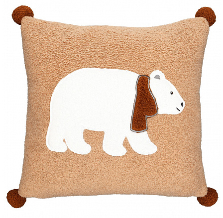 Polštář s výplní - s ledním medvědem, 100% polyester, 45 x 45 cm Polštář s výplní - s ledním medvědem, 100% polyester, 45 x 45 cm