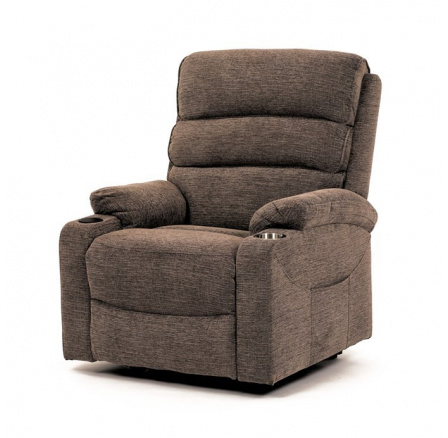 Křeslo polohovací, elektrické kabelové ovládání, béžová látka, TV-S8348 CRM2 Křeslo polohovací, elektrické kabelové ovládání, béžová látka, TV-S8348 CRM2