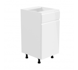 Kuchyňská dolní skřínka - ASPEN D40S1 (P/L), bílý lesk