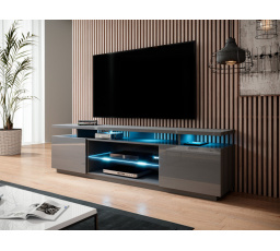 Tv komoda EVA, grafitově lesklý/grafitově lesklý