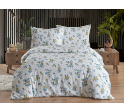 Povlečení francouzské krep 220x220, 70x90 Olivie blue
