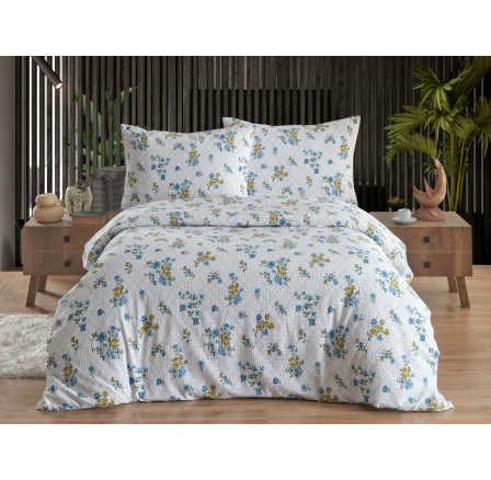 Povlečení francouzské krep 220x220, 70x90 Olivie blue