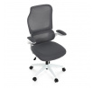 Kancelářská židle, houpací mechanismus, šedá síťovina, KA-C807 GREY