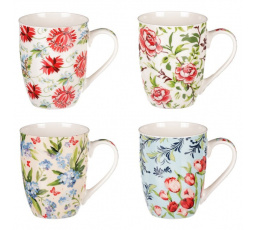 Hrnek porcelánový, mix 4 druhů, cena za 1ks, obsah 350ml.