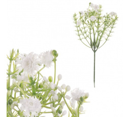 Gypsophila - umělý trs, bílá, cena za 1 ks, ve svazku 6 ks