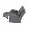 Polohovací křeslo, šedá, látka vintage, TV-4089 GREY