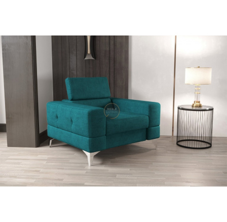 Křeslo TOSCANIA 100 cm - tyrkysová