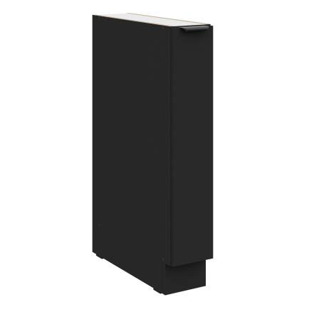 Dolní skřínka SIENA - 15 D CARGO BB, Černá mat/Černá mat