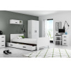 Postel Darek 200 x 80 Bílá   s úložným prostorem