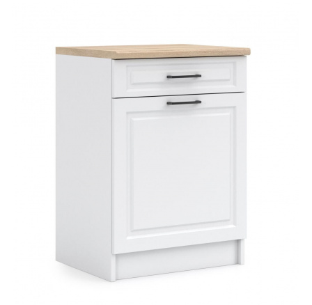 Kuchyňská dolní skříňka IRMA D40 1D1SZ, Bílá