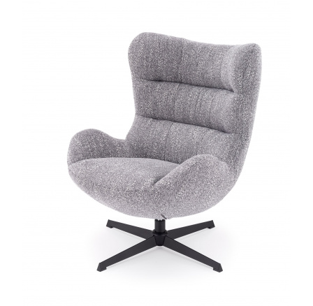 JACKIE relaxační křeslo s funkcí otáčení, popelavé (1p=1ks)