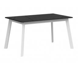 Jídelní stůl FORN STO, bílá/černý mat
