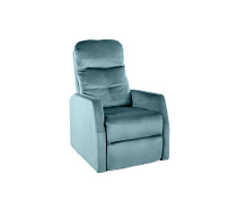ABA - relaxační křeslo MECHANICKÝ RELAX - látka TMAVĚ ZELENÁ -Bluvel 78, Nosnost 120kg (S) (ARESVZ) (K250)