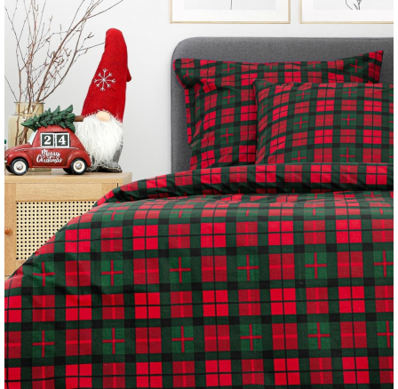 Povlečení TARTAN kostkované bavlněné 160x200 cm XM22 942024