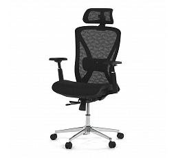 Kancelářská židle, synchronní mechanismus, černá síťovina, KA-S258 BK