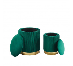 Taburety sada 2 ks. zelené P4-FXJG